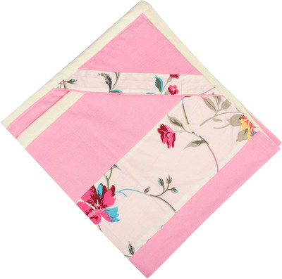 

Vissage Floral  Hooded Baby Blanket(Cotton, Pink