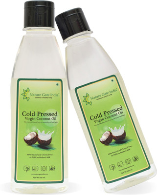 

Nature Gate India Virgin Coconut Oil 200 ml (1+1 Combo Pack) Hair Oil(400 ml)