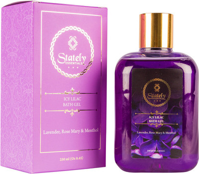 

Stately Essentials ICY LILAC BATH GEL (LAVENDER, ROSE MARRY & MENTHOL SHOWER GEL)(250 ml)
