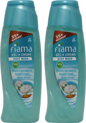 

FIAMA Brahma Kamalam & Almond Cream Cream Delight Shower Gel Combo (2*100)(200 ml, Pack of 2)