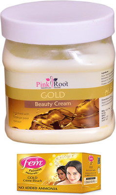 

Pink Root Gold Cream 500ml and Fem Gold Bleach(Set of 2)