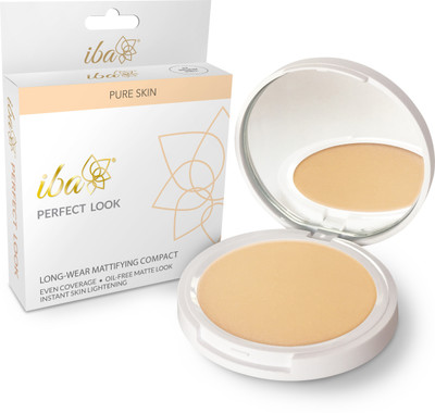 

Iba Halal Care Perfect Look Long-Wear Mattifying Compact(02 Medium Shell, 9 g)