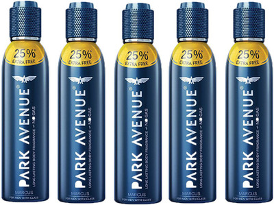 

Park Avenue MARCUS DEODORANT SPRAY 150 ML Deodorant Spray - For Men & Women(150 ml, Pack of 5)