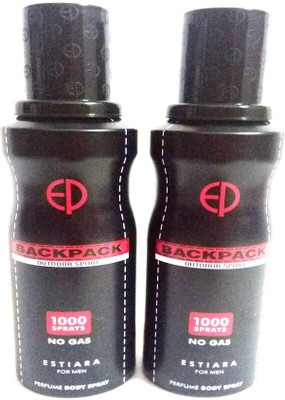 

ESTIARA BACK PACK OUTDOOR SPORT ( NO GAS) Perfume Body Spray - For Men(260 ml, Pack of 2)