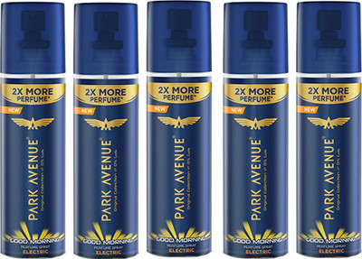 

Park Avenue GOOD MORNING ELECTRIC DEODORANT SPRAY 135 ML Deodorant Spray - For Men & Women(135 ml, Pack of 5)
