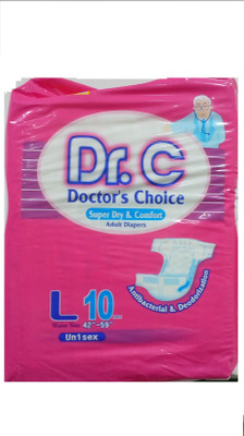 

DRC Premium Adult Diapers - L Size Adult Diapers - L(10 Pieces)