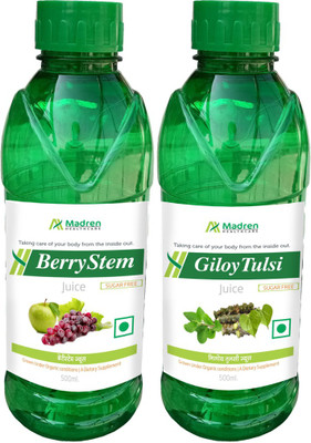 

Madren Healthcare Berrystem Juice & Giloy Tulsi Juice 1000 ml(Pack of 2)