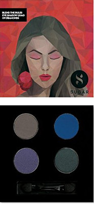 Sugar Blend The Rules Eyeshadow Quad 5 g(Shade No.- 09 Diamonds)