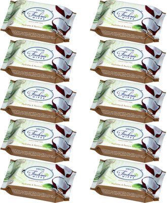 

Vision Refreshing Freshmee Wipes - Coconut Water Wipes (Pack of 10 )(Pack of 30)