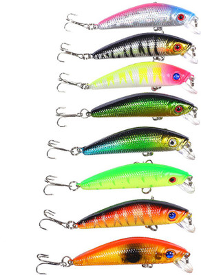 

Magideal Fishing Lures Fish Baits Crankbaits Kits Treble Hooks Balanced Design Hard Bait Fishing Lure(Pack of 8 Size 8)