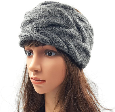 

Magic Needles Handmade Double Cable Head Band(Grey)