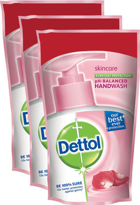 

Dettol pH-Balanced Handwash - Skincare(525 ml, Pouch, Pack of 3)