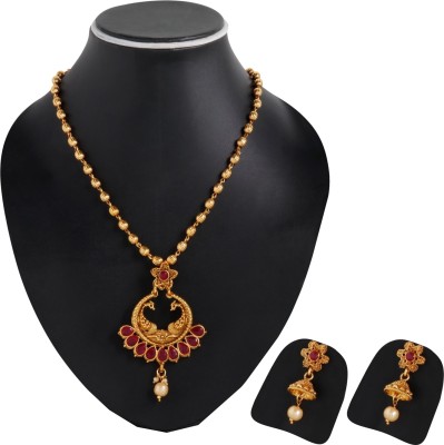 STYYLO FASHION Alloy Gold-plated Gold Jewellery Set(Pack of 1)