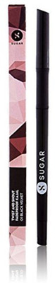 

Sugar Cosmetics Twist And Shout Fadeproof Kajal(Shade No.- 01 Black Velvet (Black), 0.35 g)