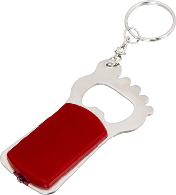 

Shubheksha Torch & Bottle Opener Foot Shape Keyring Key Chain