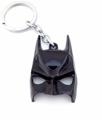 

Shubheksha Batman Face Mask Dawn Of Justice Metallic Black Locking Keyring Key Chain