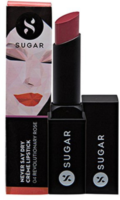 

Sugar Never Say Dry Crème Lipstick(Shade No.- 04 Revolutionary Rose (Rose Pink), 3.5 g)