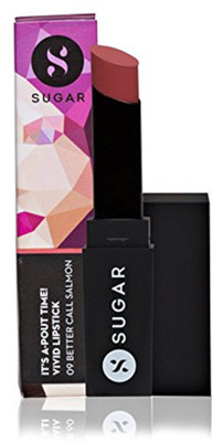 

Sugar It's A-Pout Time! Vivid Lipstick(Shade No.- 09 Better Call Salmon (Peach Pink), 3.5 g)