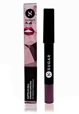 

Sugar Matte As Hell Crayon Lipstick (Shade No.- 14 Violet Crawley (Smokey Violet))