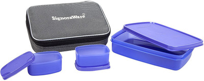 Signoraware 515purple 3 Containers Lunch Box(1050 ml)