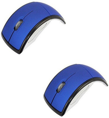 

VU4 Set Of 2 2.4Ghz Foldable ARC Wireless Optical Gaming Mouse(USB 2.0, Blue)
