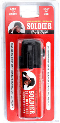 

Soldier Self Defence Women Safety upto 10 feet Range Dispensable Pepper Stream Spray