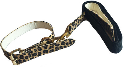 

Pet Connect Leather Dog Collar and Leash Set - Leopard Print - Size  Dog Collar & Leash(, Leopard Print