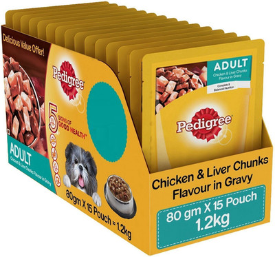 Buy PEDIGREE Gravy Adult Dog Food Chicken and Liver Chunks