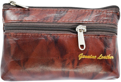 

Bagaholics Genuine Leather Zipper Coin Purse Mini Money Wallet Travel Portable Purse Pouch(Multicolor)
