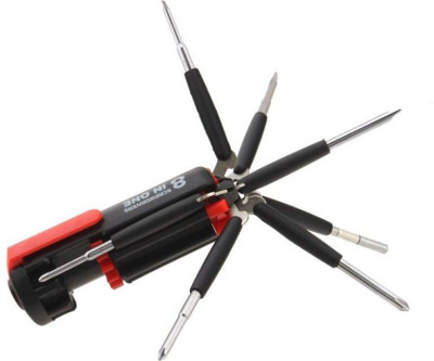 Aryshaa 8 in 1 LED Tool Combination Screwdriver Set(Pack of 1)