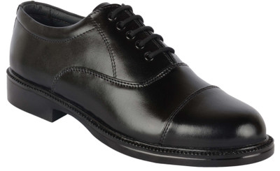 

KeeAra KeeAra Black Color Leather Formal Shoes Lace Up For Men(Black