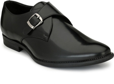 

Levanse Synthetic leather Stylish shoes Monk Strap For Men(Black
