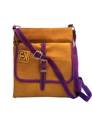 

Fashion Knockout Women Casual Brown Leatherette Sling Bag