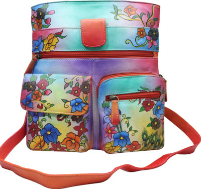

shankar produce Women Casual Multicolor Genuine Leather Sling Bag