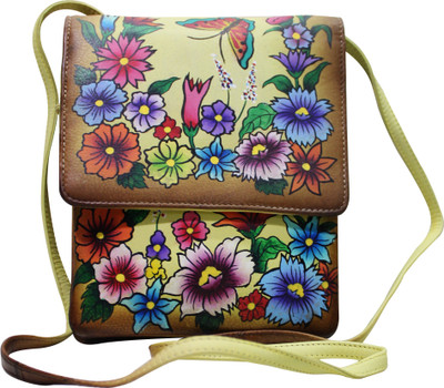 

shankar produce Girls Evening/Party Multicolor Genuine Leather Sling Bag