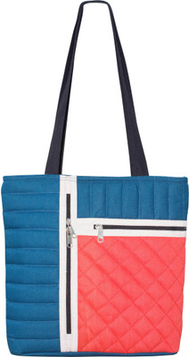 

Ryan Women Formal Orange, Blue Cotton Tote, Blue;orange