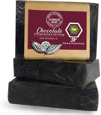 

3F Handmade Chocolate Soap Bar Pack of 3(300 g, Pack of 3)