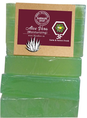 

3F Handmade Aloe Vera Soap Bar Pack of 4(400 g, Pack of 4)