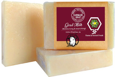 3F Handmade Soap Goat & Milk Bar Pack of 3(300 g, Pack of 3)