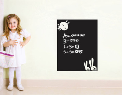 StickerYard 56 cm Rabbits Chalkboard & Wall Self Adhesive Sticker(Pack of 1)
