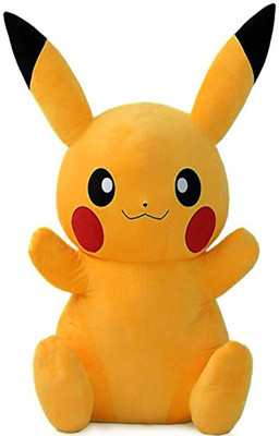 

Marchie's Yellow Pikachu Pokemon Stuffed Soft Plush Toy Love Girl - 17 cm(Multicolor)
