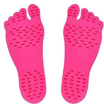 

Shrih Anti-slip And Waterproof Design Stick on Foot Soles Large Foot Support (L, Pink)