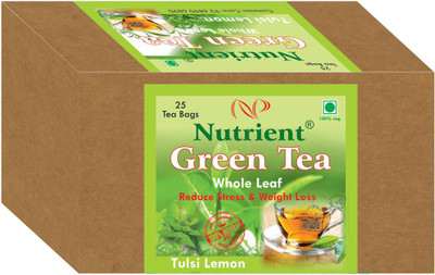 

Nutrient Green Tea with Tulsilemon ( Whole Leaf ) 25 Tea Bags Tulsi Green Tea Bags(25 Bags, Box)