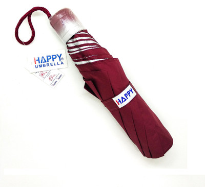 

Happy 3 Fold Mono Silver Umbrella(Maroon)