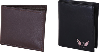 

Martell Men Black Artificial Leather Wallet(4 Card Slots), Brown