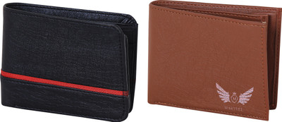 

Martell Men Brown Artificial Leather Wallet(4 Card Slots), Black
