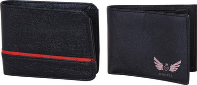 

Martell Men Black Artificial Leather Wallet(4 Card Slots)