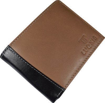 

LUQXIS Men Beige Genuine Leather Wallet(6 Card Slots)