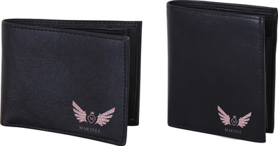 

Martell Men Black Artificial Leather Wallet(4 Card Slots)