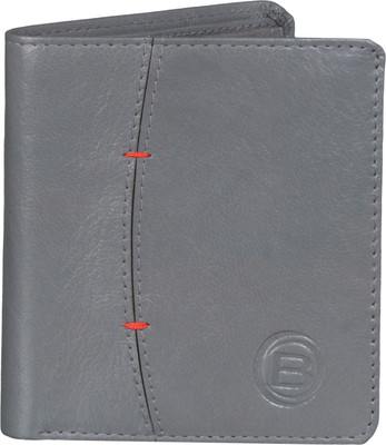 

BACHELOR Men Grey Genuine Leather Wallet(3 Card Slots), Bms17